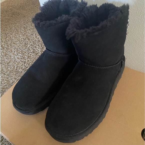 UGG MINI BAILEY BOW CHECKERED - Picture 2 of 6